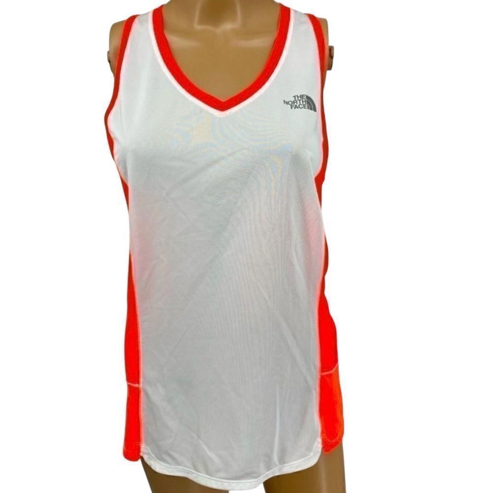 NWT The North Face Flash Dry White/Neon Pink Top Size M